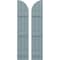 Ekena Millwork Americraft 3-Board (3 Batten) Wood Joined Board-n-Batten Shutters w/ Arch Top, ARW401BQ311X77SBH, PR ARW401BQ311X77SBH - alternate 1